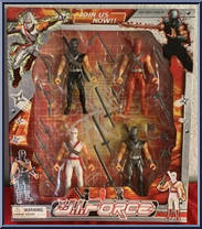 Black / Red / White / Gray Ninjas Action Figure