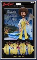 Bob Ross (Overalls / Oversized Fan Brush) from Joy of Painting - Toony Classics manufactured by Neca [Back]