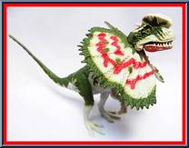 Dilophosaurus from Jurassic Park - Dino Screams manufactured by Kenner [Loose]