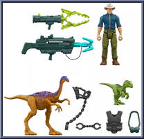 Dr. Alan Grant Tactical Claw from Jurassic Park - 30th Anniversary - Packs manufactured by Mattel [Loose]