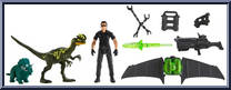 Dr. Ian Malcolm Glider Escape from Jurassic Park - 30th Anniversary - Packs manufactured by Mattel [Loose]
