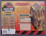 Stegosaurus with Dinosaur Hunter from Jurassic Park Dinosaurs - Deluxe Figures manufactured by Hasbro [Back]