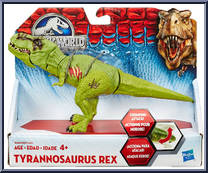 Tyrannosaurus Rex (Green) (Chomping Attack) from Jurassic World - Classic manufactured by Hasbro [Front]