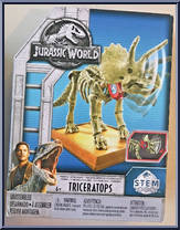 Triceratops from Jurassic World 2 - Fossil Strikers manufactured by Mattel [Front]