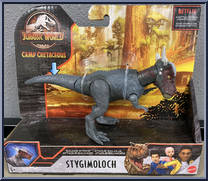 Stygimoloch (Gray) from Jurassic World - Camp Cretaceous - Savage Strike manufactured by Mattel [Front]