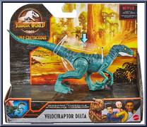 Velociraptor Delta from Jurassic World - Camp Cretaceous - Savage Strike manufactured by Mattel [Front]