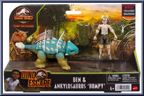 Ben & Ankylosaurus "Bumpy" from Jurassic World - Camp Cretaceous - Dino Escape - Jurassic Campers manufactured by Mattel [Front]