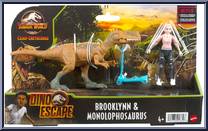 Brooklynn & Monolophosaurus from Jurassic World - Camp Cretaceous - Dino Escape - Jurassic Campers manufactured by Mattel [Front]