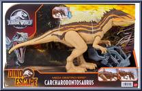 Carcharodontosaurus from Jurassic World - Camp Cretaceous - Dino Escape - Mega Destroyers manufactured by Mattel [Front]