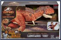 Carnotaurus 'Toro' from Jurassic World - Camp Cretaceous - Dino Escape - Super Colossal manufactured by Mattel [Front]