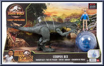 Scorpios Rex from Jurassic World - Camp Cretaceous - Dino Escape - Danger Pack manufactured by Mattel [Front]