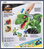 Camp Cretaceous T-Rex Dinosaur Pursuit Playset from Jurassic World - Imaginext - XL manufactured by Fisher-Price [Back]