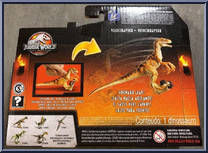 Velociraptor from Jurassic World - Legacy Collection - Basic Series manufactured by Mattel [Back]