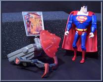 Superman (Drill Cannon) from Justice League - Mission Vision manufactured by Mattel [Loose]