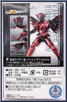Kamen Rider Jin (Burning Falcon) from Kamen Rider - SHODO-XX (Double Cross) - Shodo 09 manufactured by Bandai [Back]