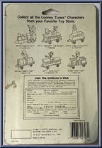 Road Runner (Skateboard) from Looney Tunes - Orange Cards manufactured by ERTL [Back]
