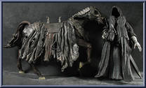 Ringwraith and Horse from Lord of the Rings - Fellowship of the Ring - Deluxe Horse & Riders manufactured by Toy Biz [Loose]