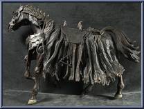 Ringwraith and Horse from Lord of the Rings - Fellowship of the Ring - Deluxe Horse & Riders manufactured by Toy Biz [Loose]