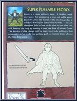 Frodo (Super Poseable) from Lord of the Rings - Trilogy - Two Towers - Series 3 manufactured by Toy Biz [Back]