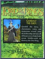 Gandalf the Grey (Blue Sword Sheath) from Lord of the Rings - Trilogy - Fellowship of the Ring - Series 4 manufactured by Toy Biz [Back]