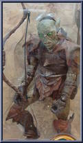 Moria Orc Archer (Evil Goblin Armor) from Lord of the Rings - Trilogy - Fellowship of the Ring - Series 3 manufactured by Toy Biz [Front]