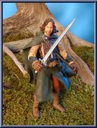 Faramir (Sword Weilding) from Lord of the Rings - Two Towers - Series 1 manufactured by Toy Biz [Loose]