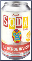 El Hero Invicto (Iron Man) (Chase) from Lucha Libre - Soda manufactured by Funko [Front]
