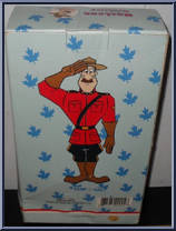 Mountie on Horseback from MacLean of the Mounties - Bobbleheads manufactured by Snowcap [Back]