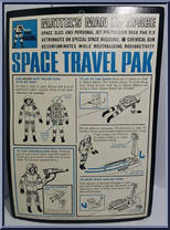 Space Travel Pak from Major Matt Mason - Space Packs - Carded manufactured by Mattel [Back]