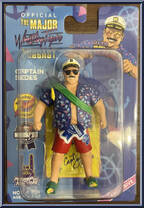 Captain Shoes (Blue Shirt) from Major Wrestling Figure Podcast - Major Bendies - Exclusives manufactured by Unknown [Front]