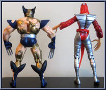 Wolverine & Lady Deathstrike (Archenemies) from Marvel - Limited Editions manufactured by Toy Biz [Loose]