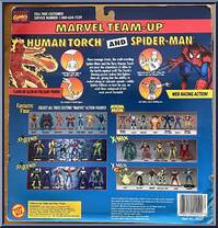 Human Torch / Spider-Man from Marvel - K-Mart 2-Packs manufactured by Toy Biz [Back]