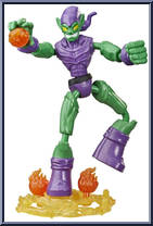 Green Goblin from Marvel - Bend and Flex - Basic Series manufactured by Hasbro [Loose]