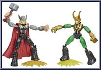 Thor vs Loki from Marvel - Bend and Flex - 2-Pack manufactured by Hasbro [Loose]