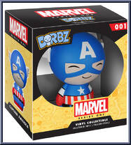 Captain America from Marvel - Dorbz manufactured by Funko [Front]