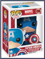 Captain America from Marvel - Marvel Universe Pop! manufactured by Funko [Front]