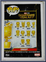 Groot (Gold Chrome) from Marvel - Marvel Stud10s Pop! manufactured by Funko [Back]