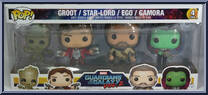 Groot / Star-Lord / Ego / Gamora from Marvel - Pop! Sets manufactured by Funko [Front]