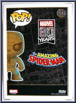 Spider-Man (Patina) from Marvel - 80 Years Pop! manufactured by Funko [Back]