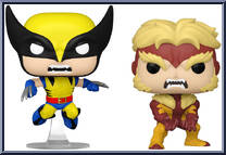 Wolverine & Sabretooth from Marvel - 50 Years Pop! manufactured by Funko [Loose]