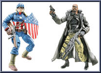 Ultimate Nick Fury / Ultimate Captain America from Marvel Legends - Twin Packs - Series 1 manufactured by Hasbro [Loose]