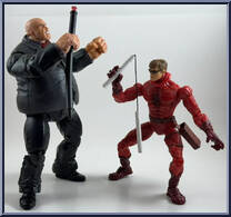 Kingpin (Black Jacket) vs Daredevil (Unmasked) Action Figure
