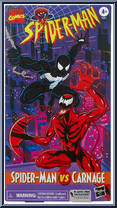 Spider-Man vs Carnage (VHS) from Marvel Legends - Vintage - Spider-Man manufactured by Hasbro [Front]