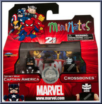 Secret War Captain America / Crossbones from Marvel Minimates - Toys R Us 2-Packs - Wave 12 manufactured by Diamond Select [Front]