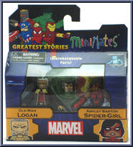 Old Man Logan / Ashley Barton Spider-Girl from Marvel Minimates - Wave 74 - Greatest Stories manufactured by Diamond Select [Front]