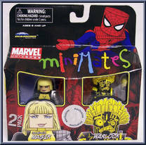 Magik (New Mutants) / Warlock from Marvel Minimates - Toys R Us 2-Packs - Wave  9 manufactured by Diamond Select [Front]