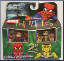 Classic Spider-Man / Shocker from Marvel Minimates - Toys R Us 2-Packs - Wave  1 manufactured by Diamond Select [Front]