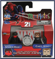 Spider-Man (Vigilante) / Capt. Stacy from Marvel Minimates - Wave 46 - Amazing Spider-Man manufactured by Diamond Select [Front]