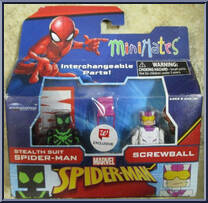 Stealth Suit Spider-Man / Screwball Action Figure