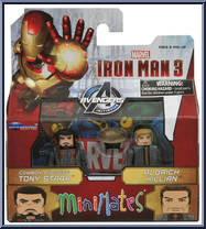 Cowboy Disguise Tony Stark / Aldrich Killian from Marvel Minimates - Wave 49 - Iron Man 3 manufactured by Diamond Select [Front]
